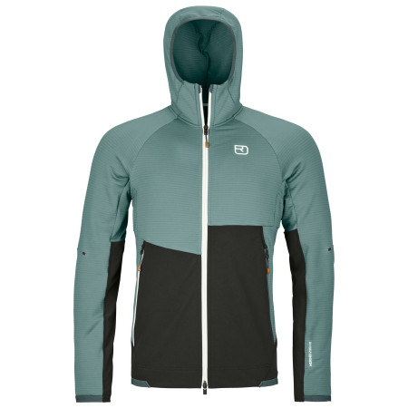 Herrenjacke Ortovox Fleece Rib Hoody M blau/grau arctic grey