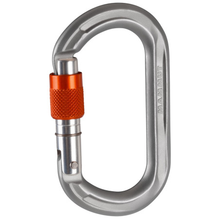 Karabiner Mammut Wall Micro Oval grau/orange Grey