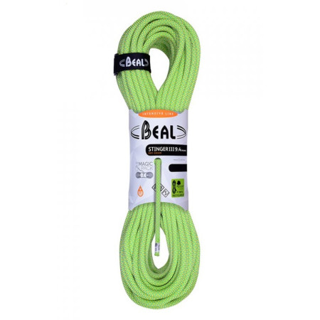 Kletterseil Beal Stinger 9.4 mm (80 m) hellgrün Anis