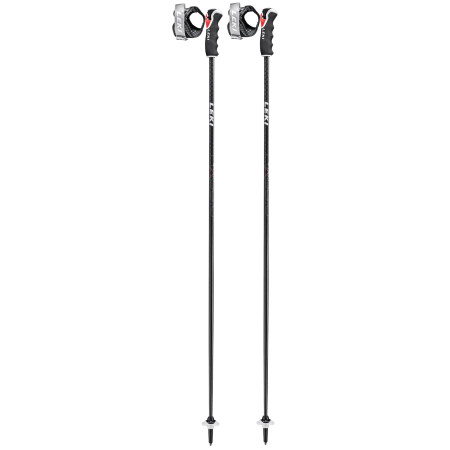 Skistöcke Leki Carbon HX 3D schwarz/weiß BlackWhiteDarkanthracite
