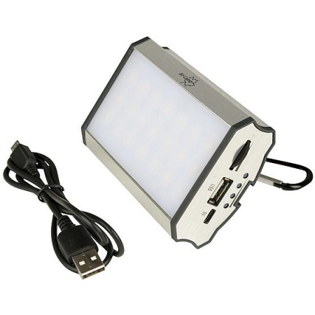 Taschenlampe und Powerbank Bo-Camp Hanging Lamp silber Silver