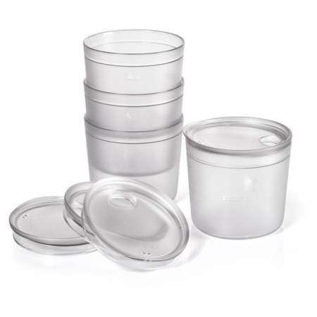 Tassen-Set Light My Fire Tumbler with snap lid short 4-pack Transparent transparent