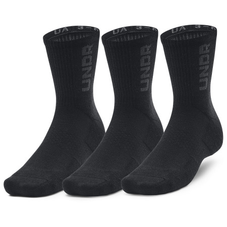 Socken-Set Under Armour 3-Maker 3pk Mid-Crew schwarz Black / Black / Pitch Gray