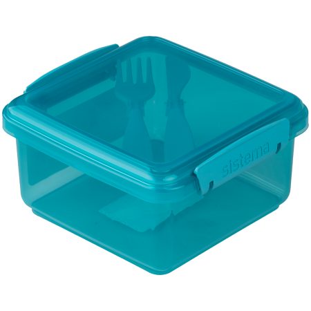 Snack-Box Sistema OBP To Go Lunchbox mit Besteck 1,2 l grün