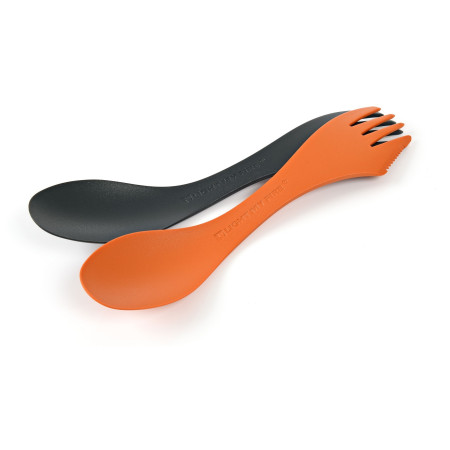 Besteck Light My Fire Spork Medium 2-pack schwarz/orange Rustyorange/Slatyblack