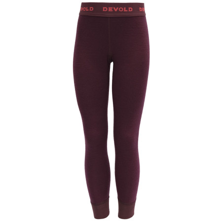 Kinder-Funktionsunterwäsche Devold Duo Active Merino Longs Kid weinfarbe Port