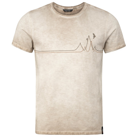 Herren-T-Shirt Chillaz Rigi Mountain Line beige SandWashed