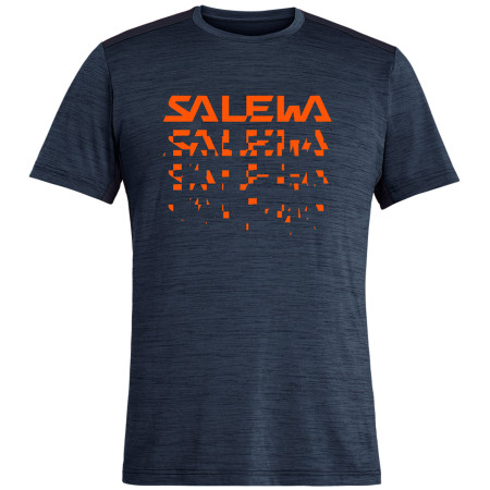 Herren-T-Shirt Salewa Puez Hybrid 2 Dry M S/S Tee dunkelblau PremiumNavyMelange