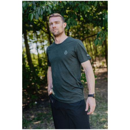 Herren-T-Shirt Zulu Merino Quest 160 Short Comfy