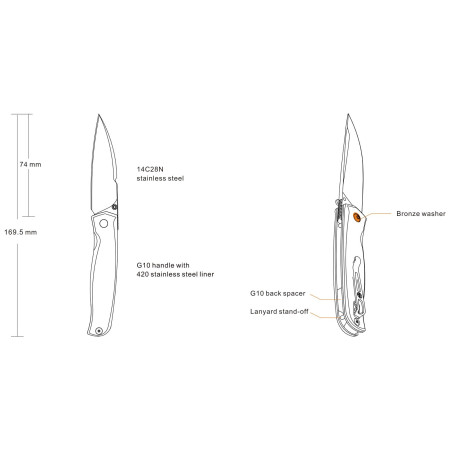 Klappmesser Ruike RUP661B