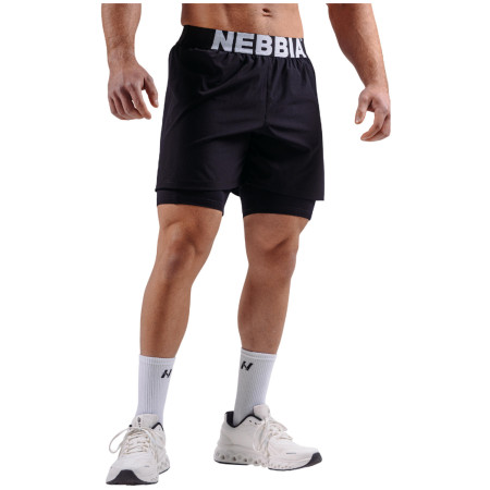 Herrenshorts Nebbia Double-Layer Training Shorts Primal schwarz BLACK