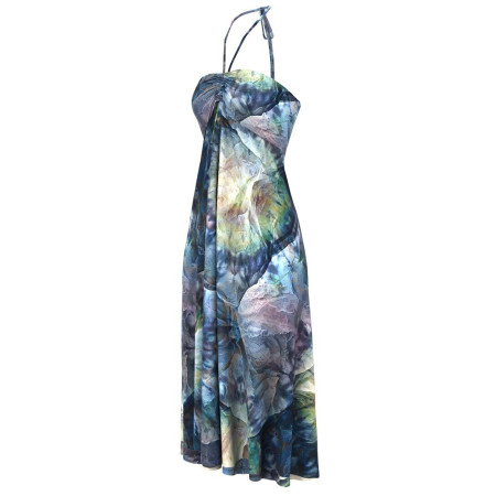 Damenkleid Rafiki Santana grau/weiß divoc