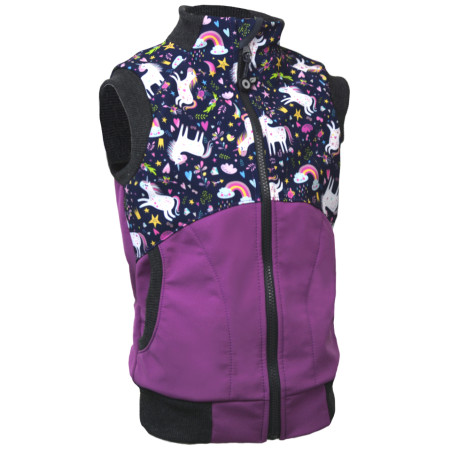 Kinderweste Unuo Softshell Play lila