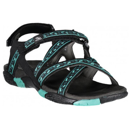Damensandalen Hannah Fria Lady schwarz/grün