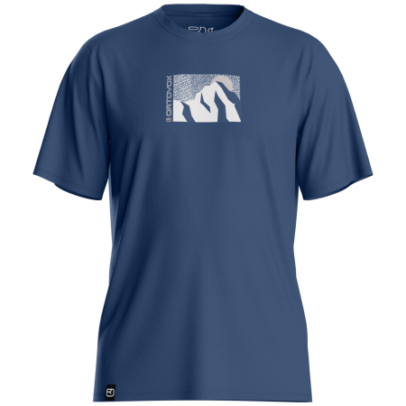 Herren-Funktionsshirt Ortovox 120 Cool Tec Mtn Sun blau Blue Nunatak
