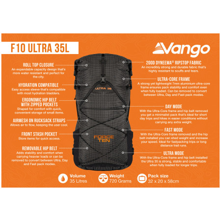 Wanderrucksack Force Ten Ultra 35L