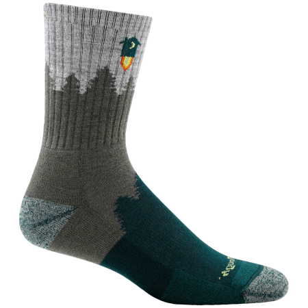 Herrensocken Darn Tough Number 2 Micro Crew Midweight With Cushion dunkelgrün green