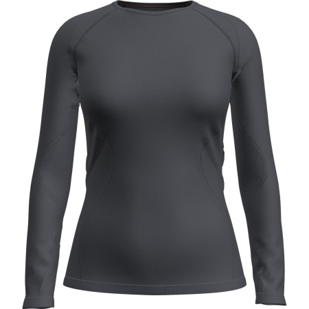 Damen-Funktionsshirt Icebreaker W Mer 260 Zoneknit Seamless LS Crewe schwarz Graphite