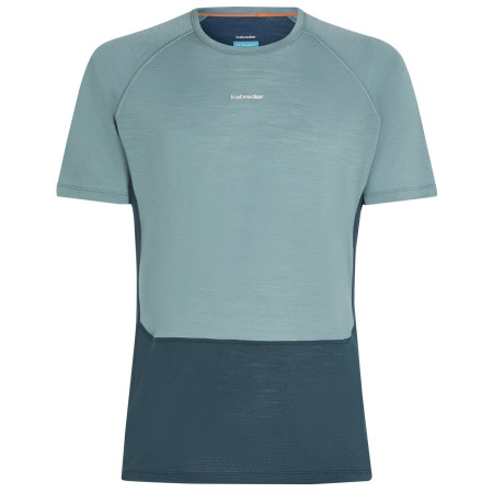 Herren-Funktionsshirt Icebreaker M Mer 125 ZoneKnit SS Crewe blau ABYSS/BLUE ASH/CB