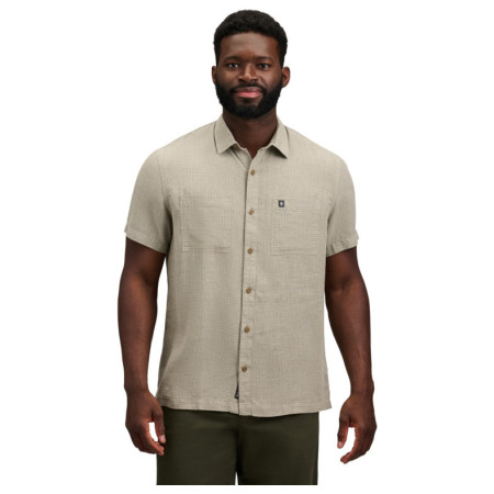 Herrenhemd Black Diamond M Scenic Route Ss Shirt beige Pine Smoke-Chalk