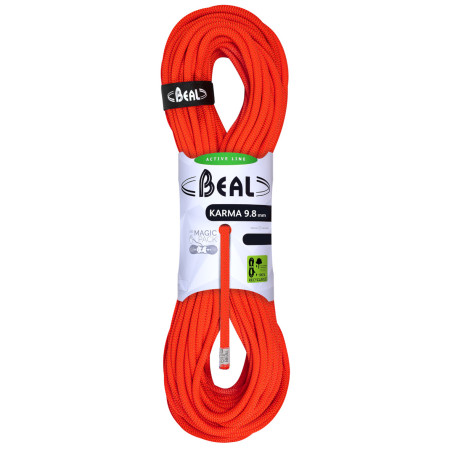 Kletterseil Beal Karma 9,8 mm (60 m) orange SolidOrange