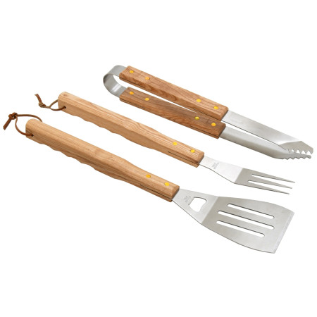 Grillwerkzeug Cattara Wood sada 3ks braun/silber