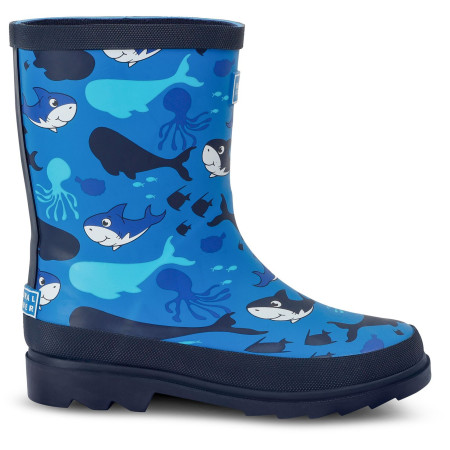 Kinderstiefel Regatta Mudplay II Junior 4DT blau Bubbles the Shark Blue Print