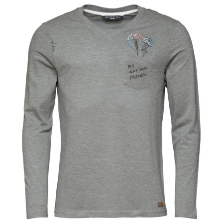 Herren T-Shirt Chillaz Kaprun Friend grau anthracite melange