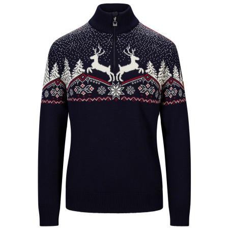 Damenpullover Dale of Norway Dale Christmas Fem Sweater dunkelblau/weiß Navy Offwhite Redrose