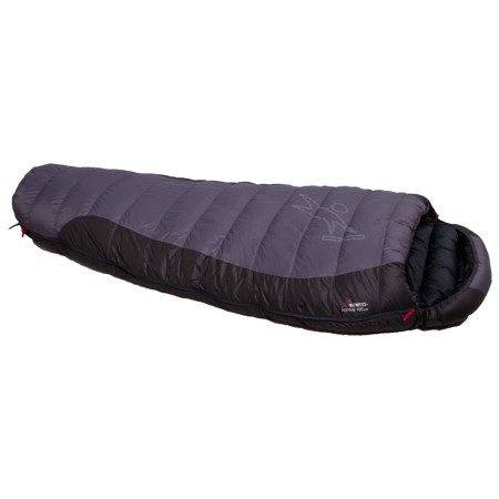 Daunenschlafsack Warmpeace Viking 900 180 cm wide grau/schwarz Iron/Grey/Black