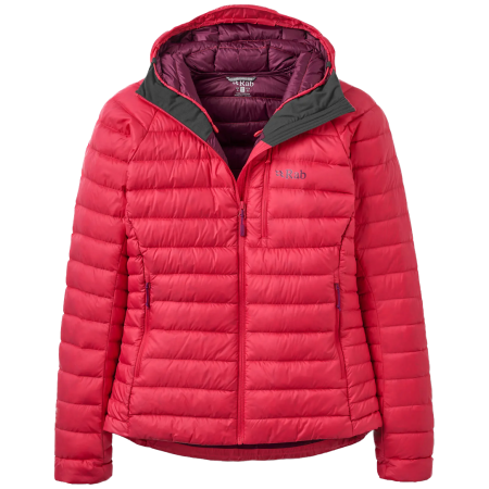 Damenjacke Rab Microlight Alpine Down Hoody rot