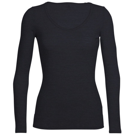 Damen-T-Shirt Icebreaker W Siren LS Sweetheart schwarz Black