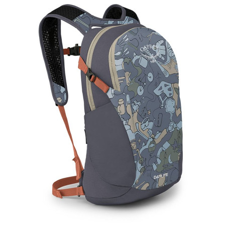Urban-Rucksack Osprey Daylite dunkellila enjoy outside print