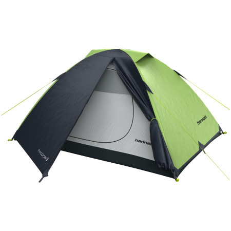 Wanderzelt Hannah Tycoon 3 grün/schwarz spring green/cloudy gray II