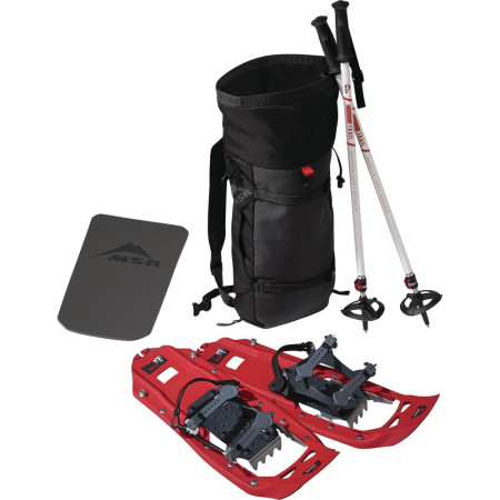 Set MSR Snowshoe Kit rot/schwarz Red/Black