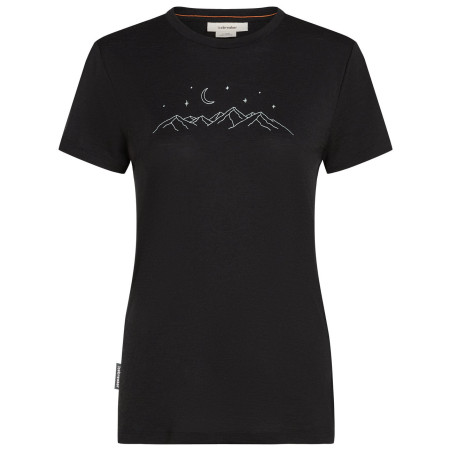 Damen-Funktionsshirt Icebreaker W Mer 150 Tech Lite SS Tee Sparkling Sta schwarz BLACK