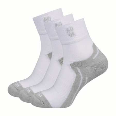 Socken MOOA Bamboo Active Mid 3-pack weiß/grau White/Grey