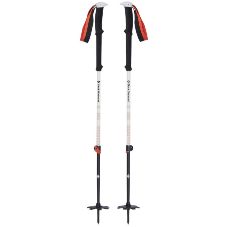 Skialp-Stöcke Black Diamond Expedition 2 schwarz/orange Ginger