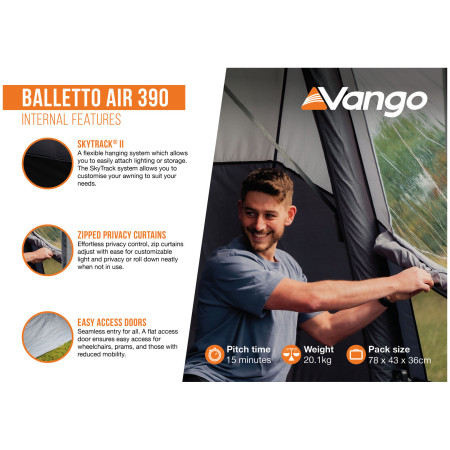 Vorzelt Vango Balletto Air 390