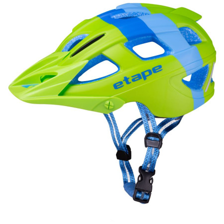 Kinder Fahrradhelm Etape Hero blau/grün Green/BlueMat
