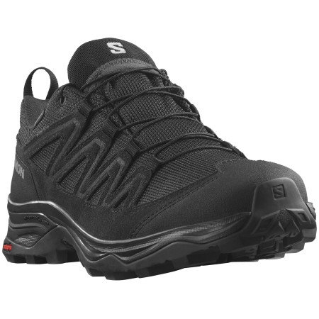 Damen Wanderschuhe Salomon X Ward Leather Gore-Tex schwarz Black / Black / Black