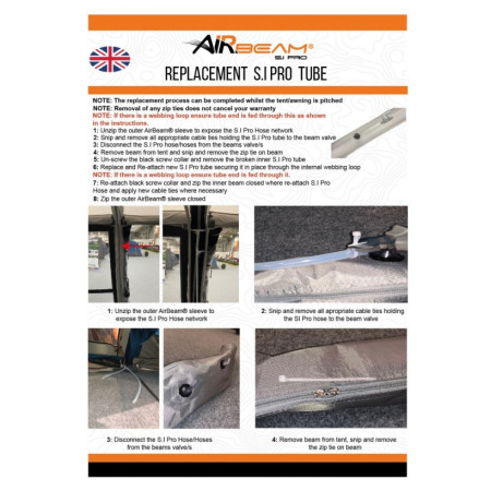 Ersatzschlauch Vango Airspeed S.I Pro Tube 685 x 10 cm - AT339