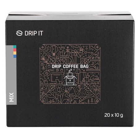 Kaffee Drip it Mix - 20 x 10 g schwarz