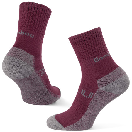 Socken Zulu Bambus Trek W weinfarbe wine