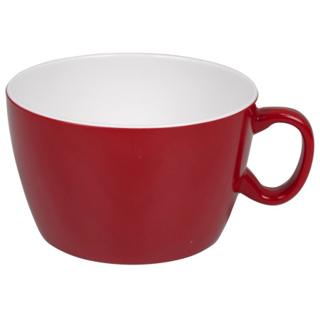 Suppenschüssel Bo-Camp Soup Bowl Melamine 2 rot Red/White