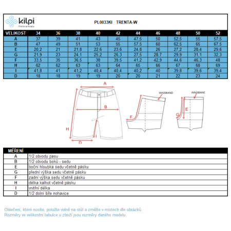 Damen 3/4 Hose Kilpi Trenta-W