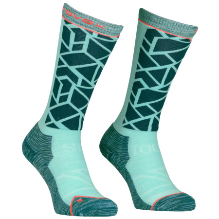 Damen-Kniestrümpfe Ortovox Ski Tour Comp Long Socks W blau dark pacific