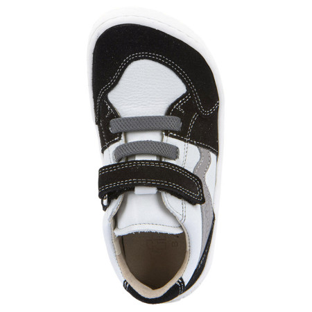 Kinder-Sneaker Frodo Barefoot river White/Black