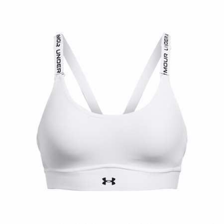 Büstenhalter Under Armour Infinity Mid 2.0 Bra weiß/schwarz white/black