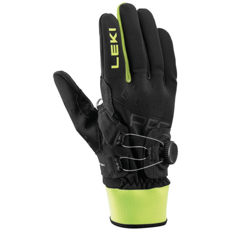 Handschuhe Leki PRC Boa® Shark schwarz/grün black-neon yellow